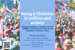 webinář “Being a Christian in politics and society” 
