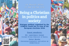 Videozáznam webináře “Being a Christian in politics and society”