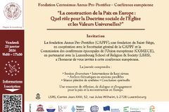 Budování míru v Evropě: jaká je role katolického sociálního myšlení a univerzálních hodnot?